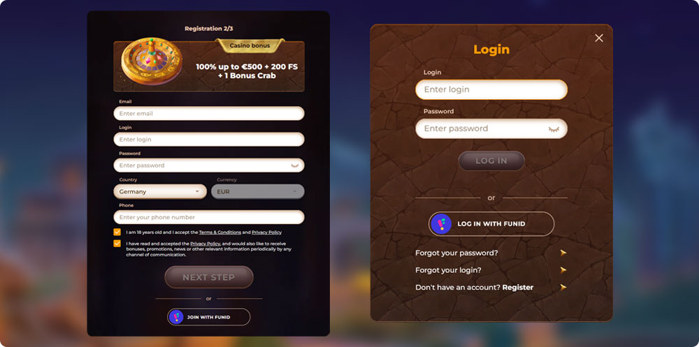 AmunRa Casino Login and Registration